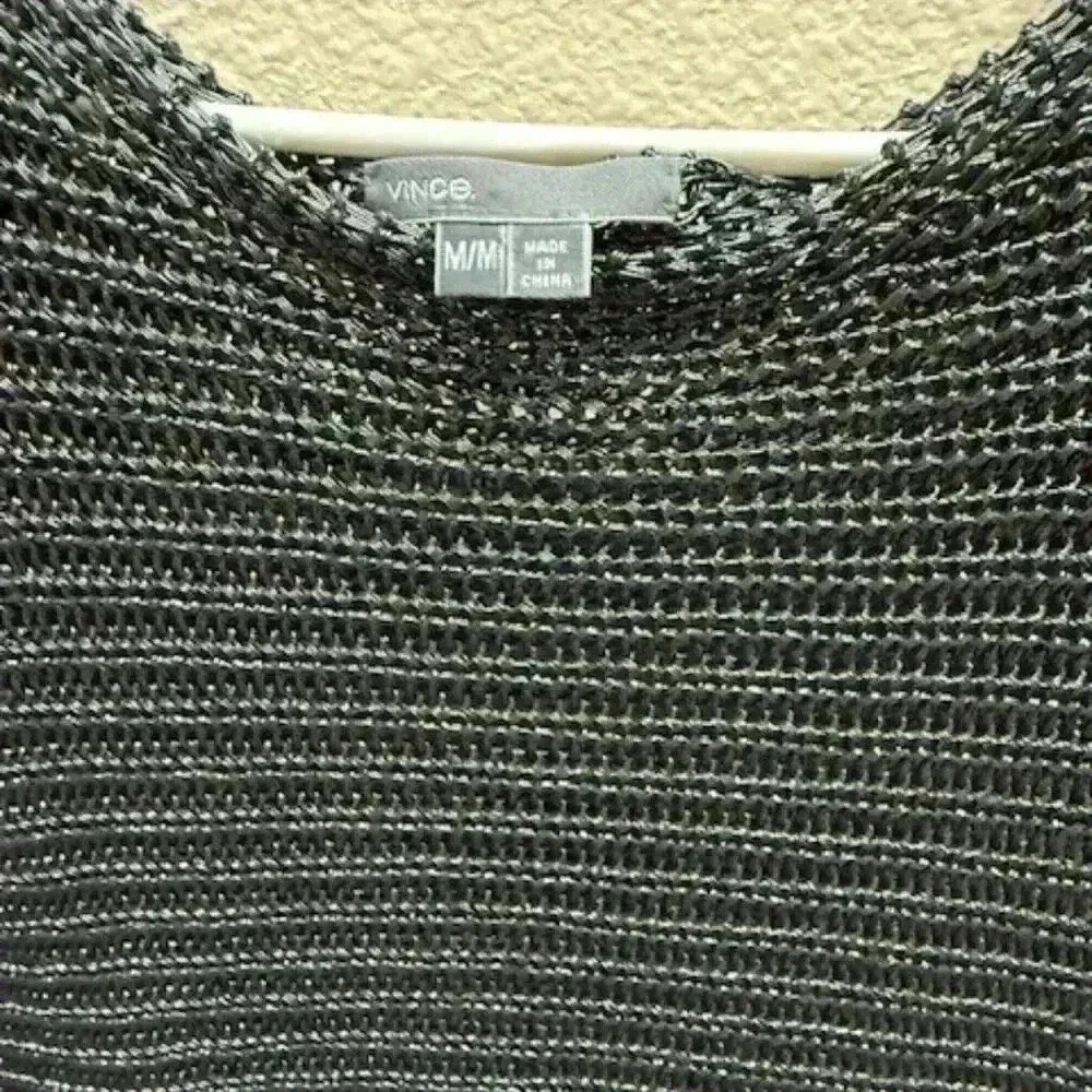 vince metallic mesh blouse - Picture 3 of 4